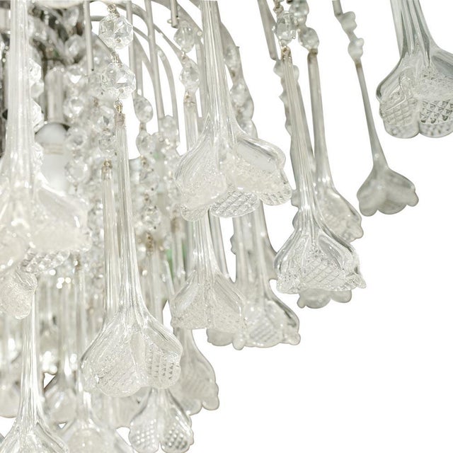 Flower Rain Chandelier from Cenedese For Sale - Image 3 of 5