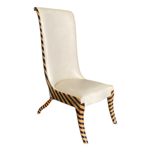 Rose Tarlow Grisaille Leather Chair For Sale