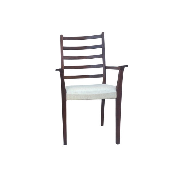 Brown ​1960s Sculptural Swedish Modern Teak Ladder-Back Armchairs by Svegards Markaryd - A Pair For Sale - Image 8 of 15