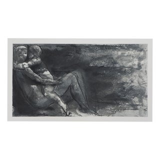After Auguste Rodin, Nude, Woman and Child Reclining, Engraving For Sale