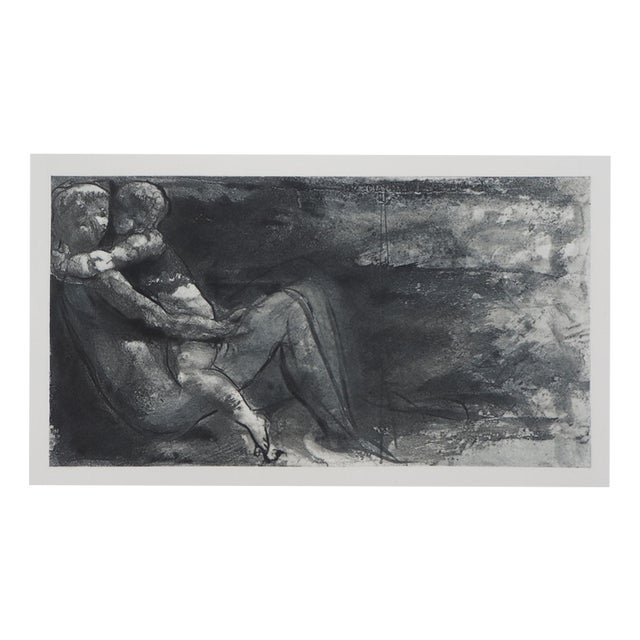 After Auguste Rodin, Nude, Woman and Child Reclining, Engraving For Sale