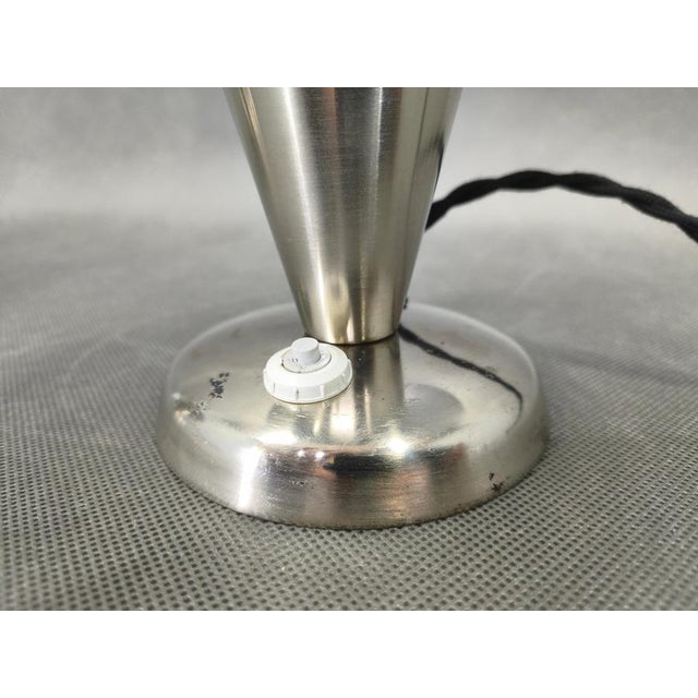 Silver Bauhaus Adjustable Table Lamps in Chrome, 1930s, Set of 2 For Sale - Image 8 of 11