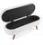 2020s Contemporary Plush Off-White Boucle Ottoman/Wood Legs For Sale - Image 5 of 5
