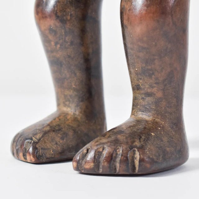 Early 20th Century Early 20th Century Nyamwezi Pregnant Mother Mwana Hiti Figure Tanzania For Sale - Image 5 of 10