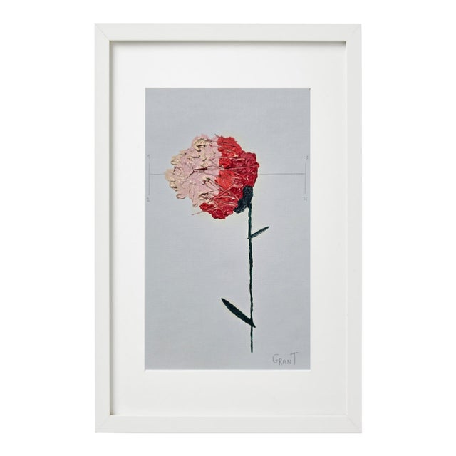 Framed Organic Modern Minimalist Flower Study | Botanical Painting | Herbarium Wall Art For Sale