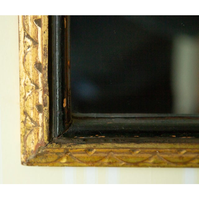 Wood Antique Hand Carved Regency Style Gilt Wall Mirror For Sale - Image 7 of 8