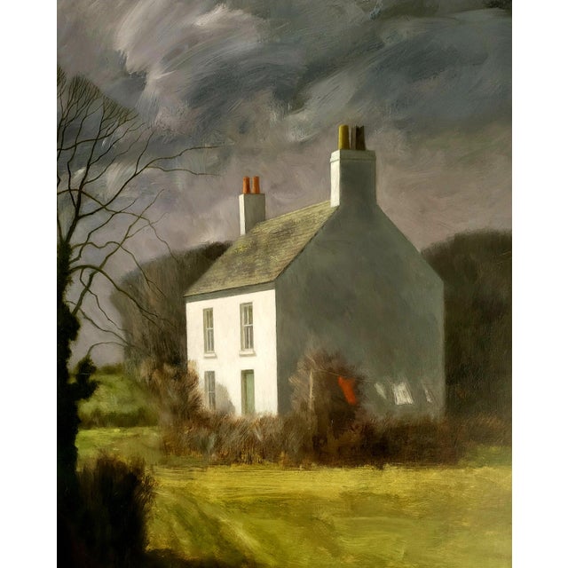 Oil on canvas - Presented in a clean, gallery-grade minimalist frame that accentuates the expansive scale of the work. An...