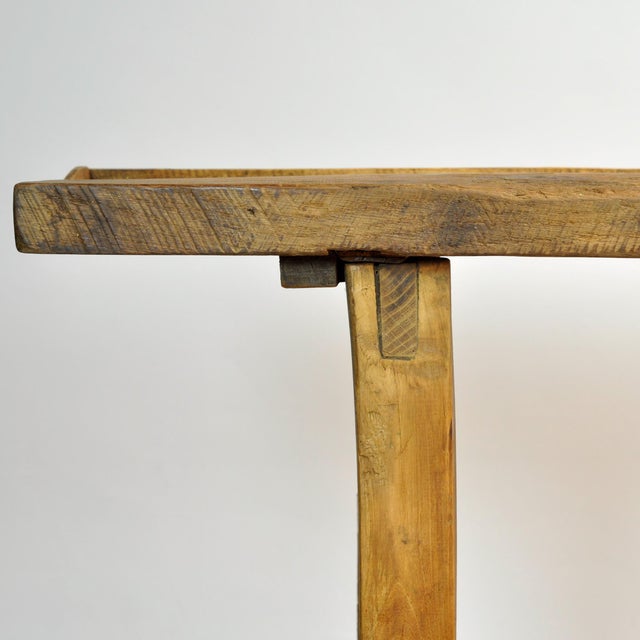 Brown Vintage Oak Work Table, 1920 For Sale - Image 8 of 14