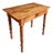 Antique French Walnut Writing Table with Drawer, 1900s For Sale