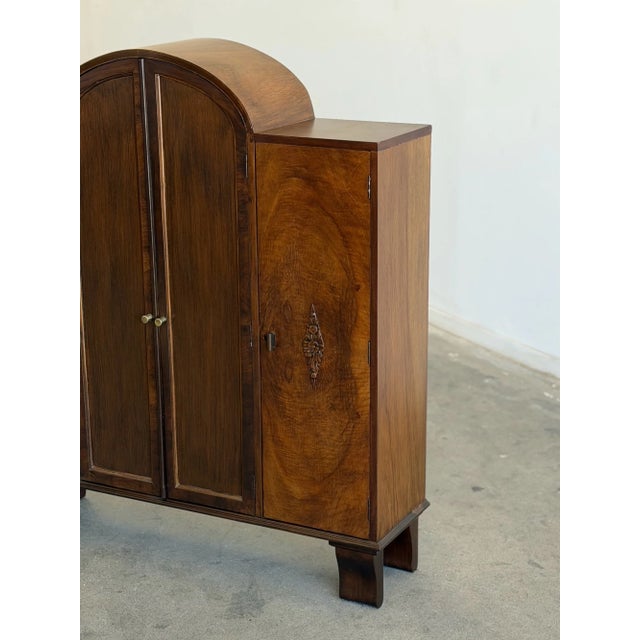 1960s Art Deco Waterfall Cabinet For Sale In Los Angeles - Image 6 of 16