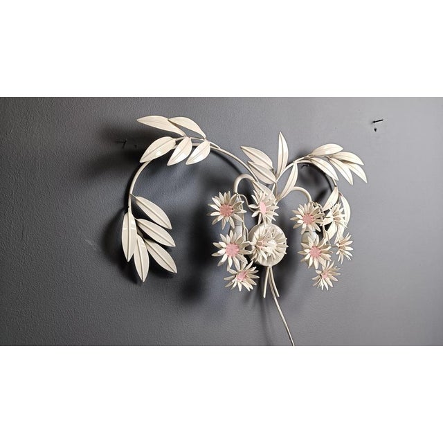 Vintage Floral Wall Lamp attributed to Hans Kögl, 1970s For Sale - Image 6 of 14