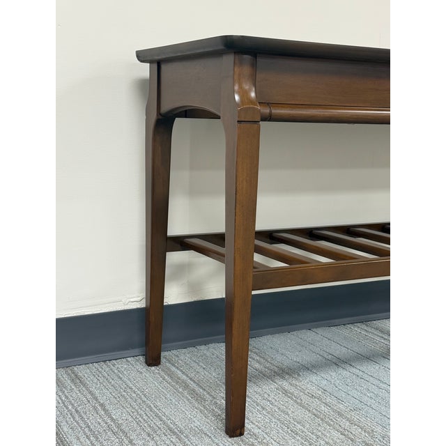1960s Mid-Century Modern Sofa / Console Table ~ Great as Tv Stand For Sale - Image 5 of 8
