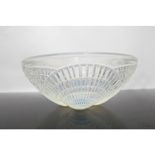 Rene Lalique France Coquilles Shell Opalescent Art Deco Glass 5 1/4" Bowl For Sale - Image 11 of 11
