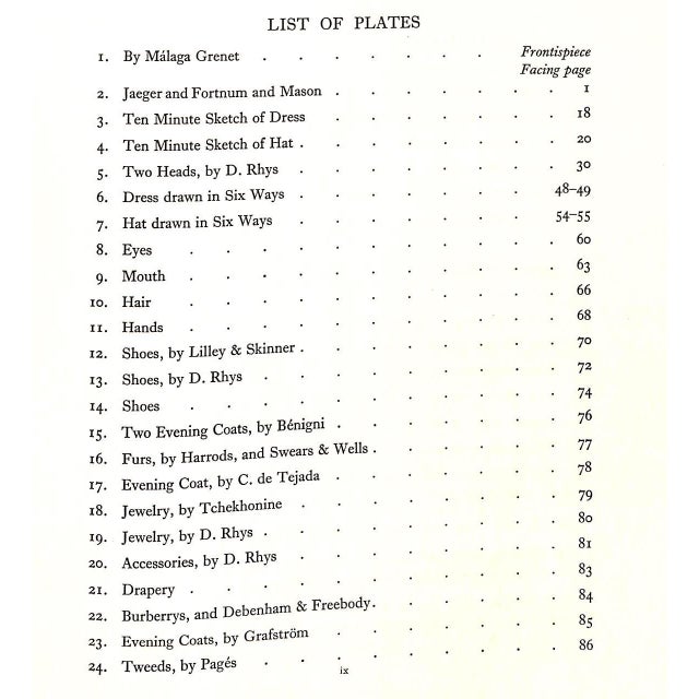 1930s "Fashion Drawing" Book 1932 Hodgkin, Eliot For Sale - Image 5 of 12