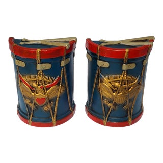 Mid-Century Vintage Federal Motif Bookends - A Pair For Sale