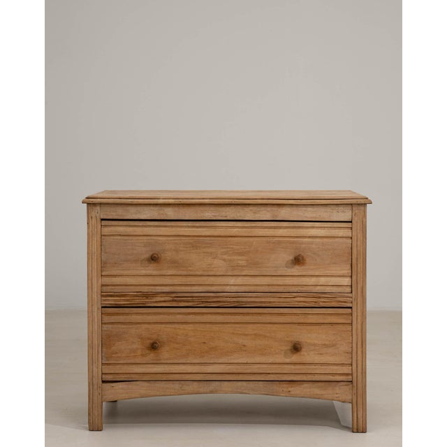 19th Century France Antique White Wood Chests of Drawers For Sale - Image 9 of 11