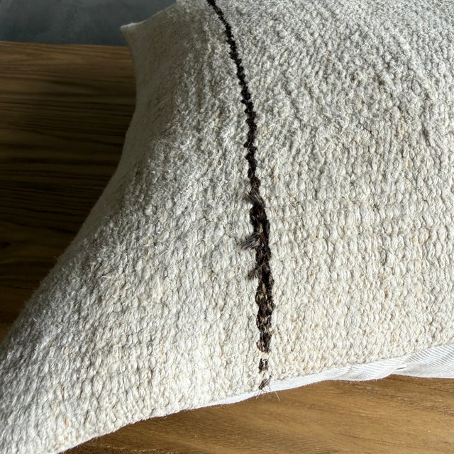 Not Yet Made - Made To Order Vintage Rug Pillow Cover With Original Seams For Sale - Image 5 of 6