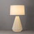 White 1960s Nova of California Concord Bone Porcelain 28" Table Lamp, White Walnut For Sale - Image 8 of 13