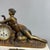 Metal Antique Mechanical Pendulum Clock in Metal with Marble, 1890s For Sale - Image 7 of 15