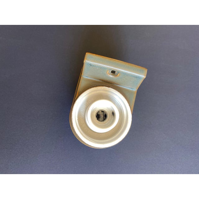 1960s Dark Caramel Double Wall Lamp by Sigvard Bernadotte for Ifö, 1970s For Sale - Image 5 of 9