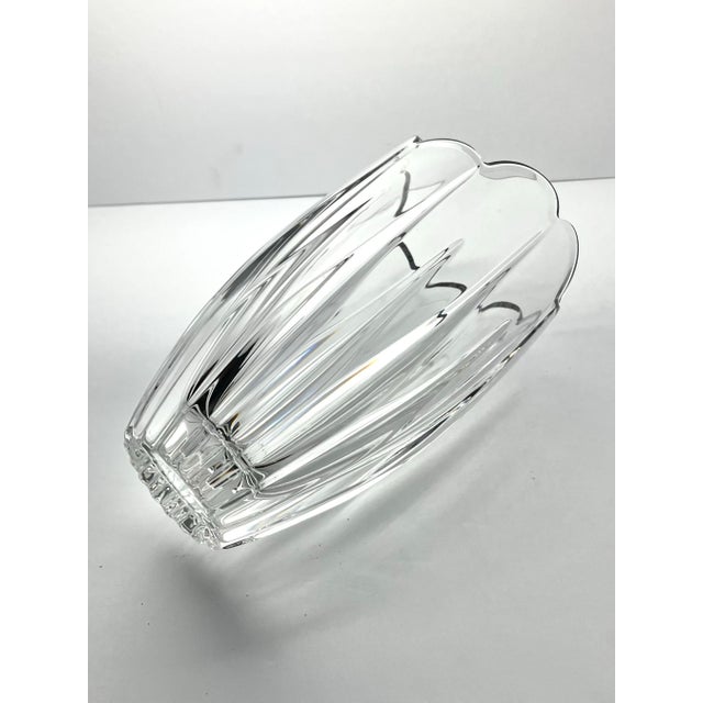1990s Mikasa “Icicles” Crystal Table Vase For Sale - Image 5 of 6
