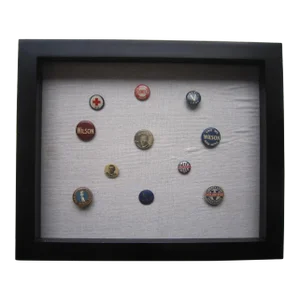 Framed Woodrow Wilson Campaign Buttons