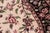 Shabby Chic Art Nouveau 1990's Kashan Pak-Persian Beige/Black Wool Round Rug- 6'2'' X 6'3'' For Sale - Image 3 of 9