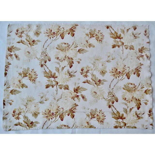 1940s Floral Fabric Pieces - Set of 3 For Sale - Image 4 of 9