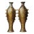 Pair of Vintage Bronze Fish Vases With Gold Inlay - 3.3 LBS Each For Sale