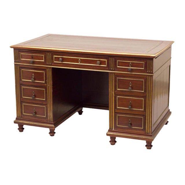 19th Century French Napoleon III Period Desk For Sale