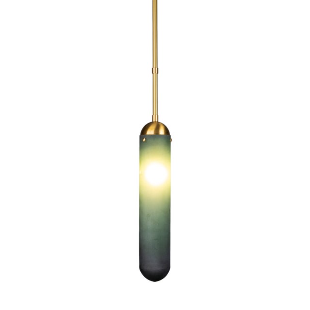 Pendant Light in Satin Brass by ZAVADSKI, 2020 For Sale