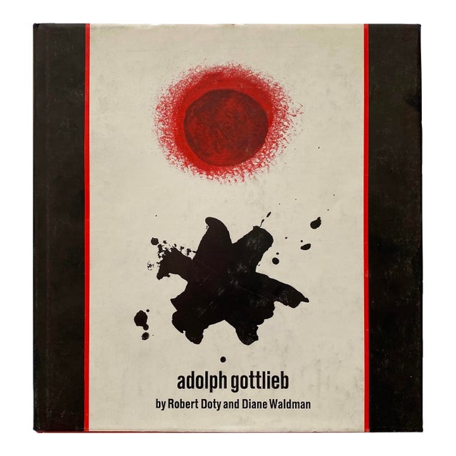Adolph Gottlieb Vintage 1968 First Edition Abstract Expressionist Lithograph Print Mid Century Modernist Hardcover Exhibition Art Book For Sale