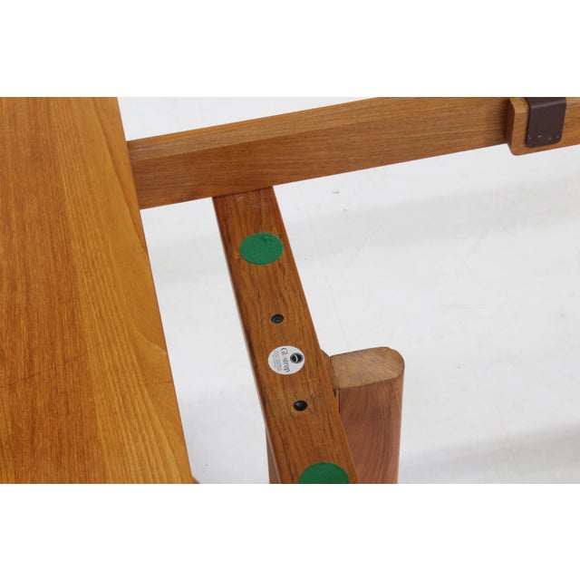 Vintage Danish Oval Extendable Dining Table in Teak, 1960s For Sale - Image 9 of 10