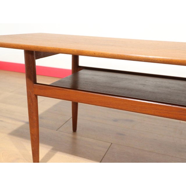 Mid Century Modern Vintage Teak Coffee Table Danish Style For Sale - Image 14 of 14