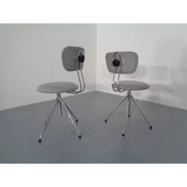 Set of Adjustable Swivel Chairs, 1960s For Sale - Image 14 of 18
