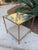 Lillian August Lillian August 'Anton' Aged Brass and Shagreen Side Table For Sale - Image 4 of 17