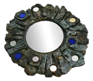 Ceramic Mirror by Jacky Coville, 1970s