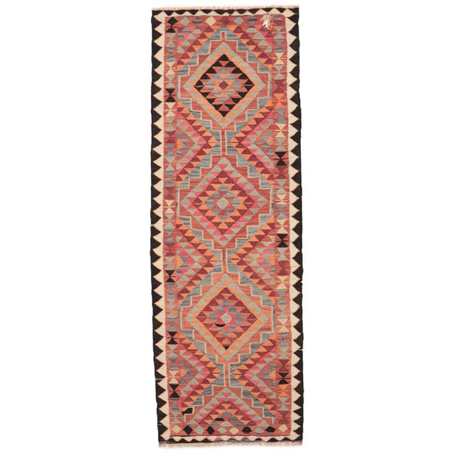 Textile Vintage Kilim Runner For Sale - Image 7 of 7