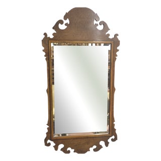 Burr Walnut Wall Mirror, 1920s For Sale