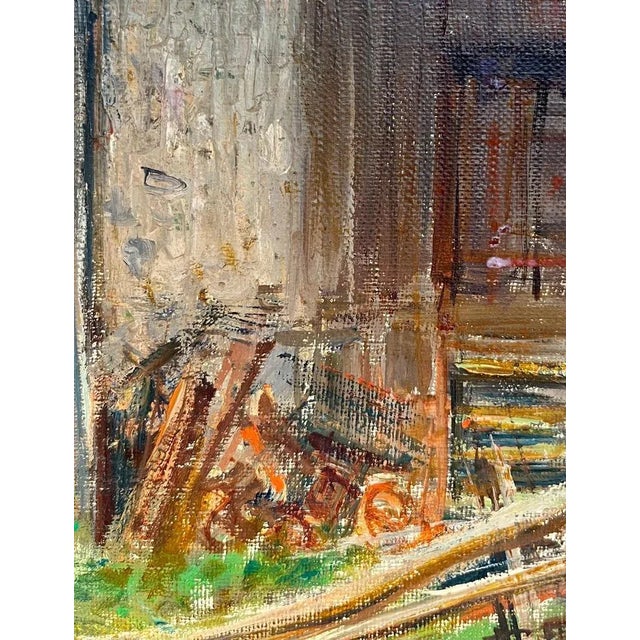 Henri Fehr, Rural Village, Oil on Canvas For Sale - Image 4 of 16