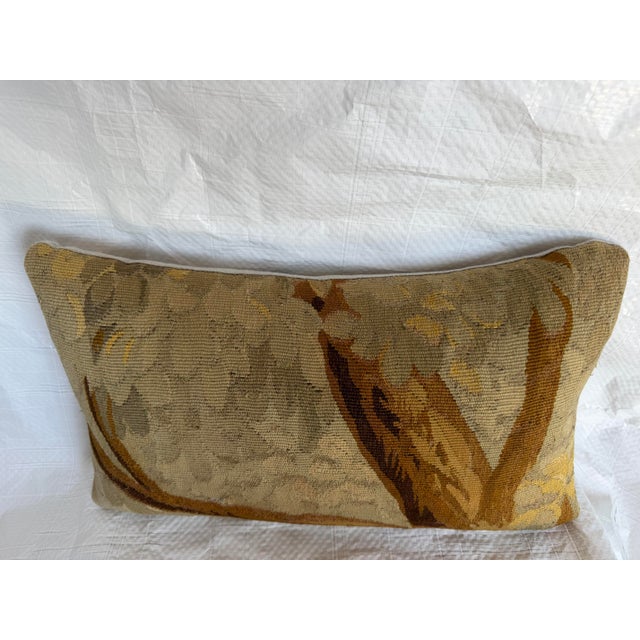 16th Century Rare 16th Century Brussels Verdure Tapestry Pillow For Sale - Image 5 of 7