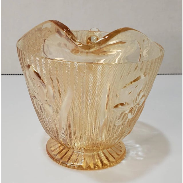 1960s Jeanette Iris Iridescent Flora Gold Creamer For Sale In Nashville - Image 6 of 7