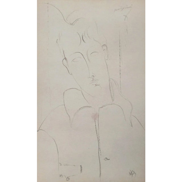 Modern Amedeo Modigliani, Woman, Limited Edition Lithograph, Early 20th Century For Sale - Image 3 of 3