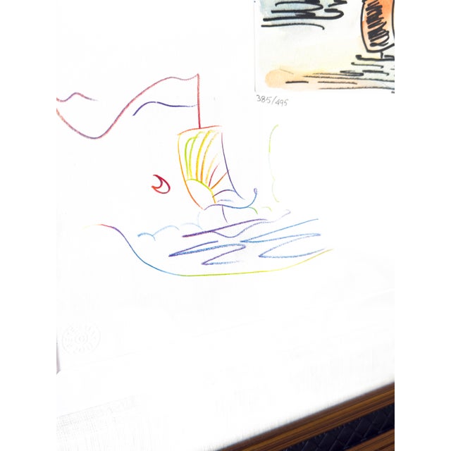Peter Max Late 20th Century Peter Max "Without Borders" Hand-Colored Etching With Remarques, Signed Limited Edition For Sale - Image 4 of 11