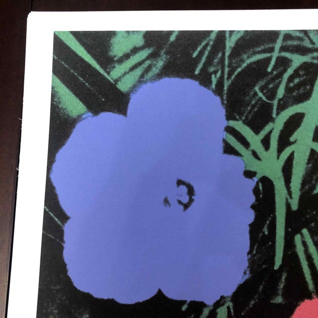 Pink 1990s After Andy Warhol "Poppy Flowers" Lithograph For Sale - Image 8 of 11