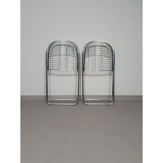 Metal Åland Folding Chairs by Niels Gammelgaard for Ikea, 1970s, Set of 2 For Sale - Image 12 of 14