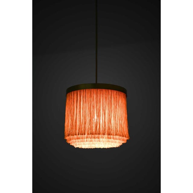 Metal Scandinavian Modern Hanging Lamp in Beige and Gold by Hans-Agne Jakobsson, 1965 For Sale - Image 7 of 10