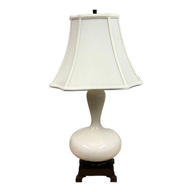Off White Aladdin Table Lamp For Sale