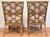 Early 21st Century Fretwork Rattan Wingback Chairs, a Pair For Sale - Image 5 of 13