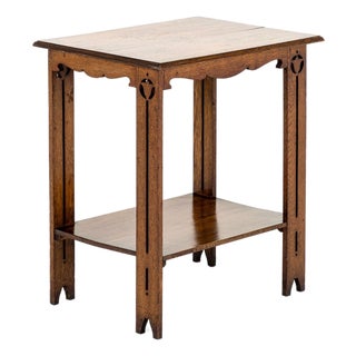Arts and Crafts Table in Oak For Sale